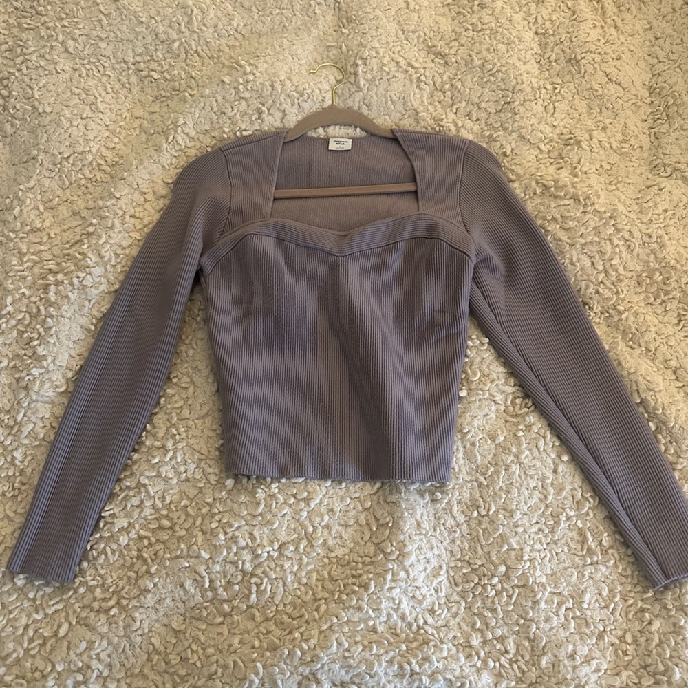 Abercrombie & Fitch Lavender Crop Top
